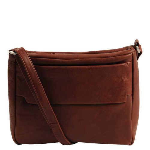 My Lady zipped bag chestnut